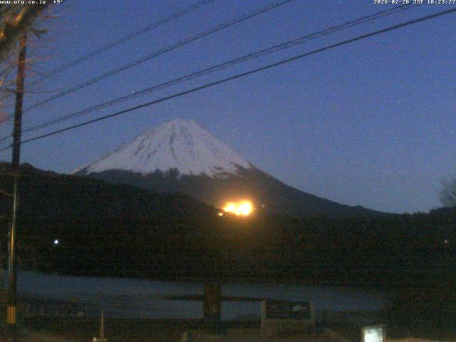 西湖からの富士山