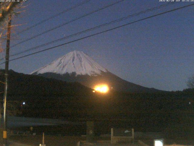 西湖からの富士山