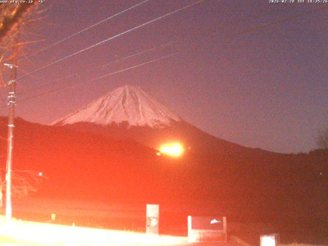 西湖からの富士山