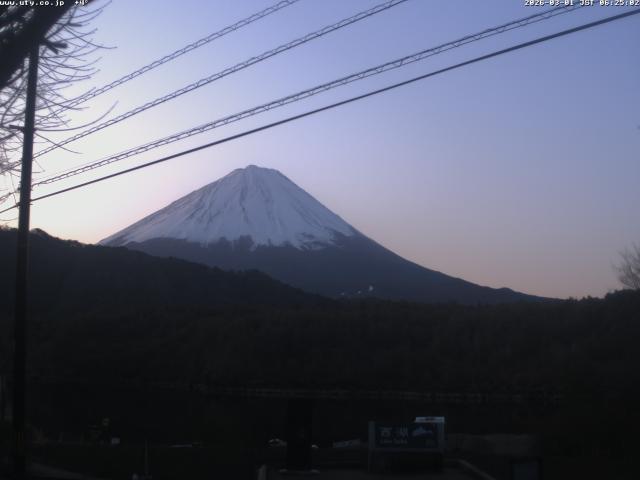 西湖からの富士山
