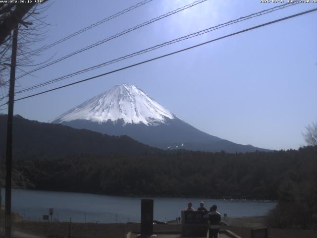 西湖からの富士山
