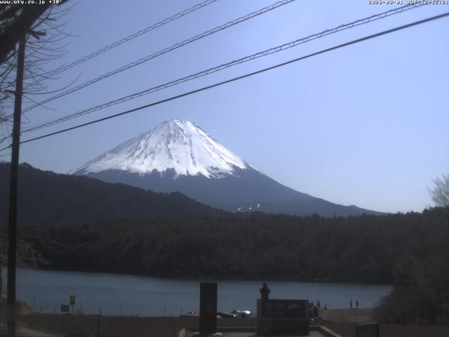 西湖からの富士山