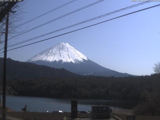 西湖からの富士山