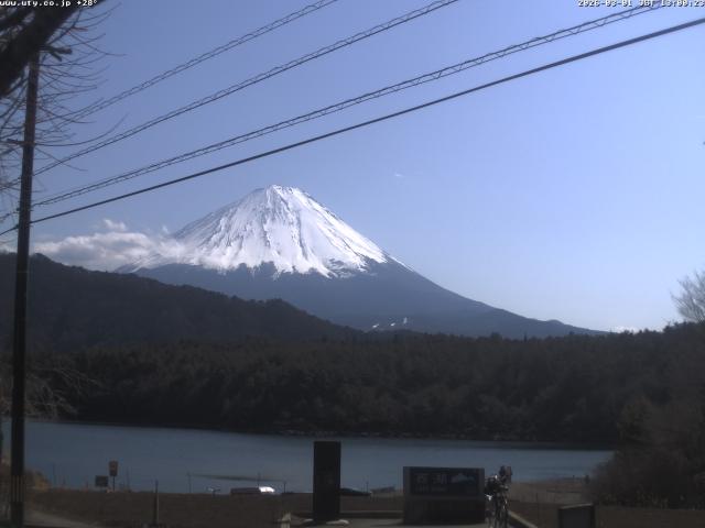 西湖からの富士山
