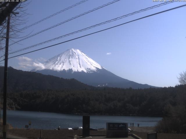 西湖からの富士山