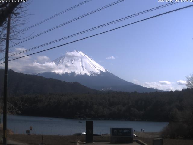 西湖からの富士山
