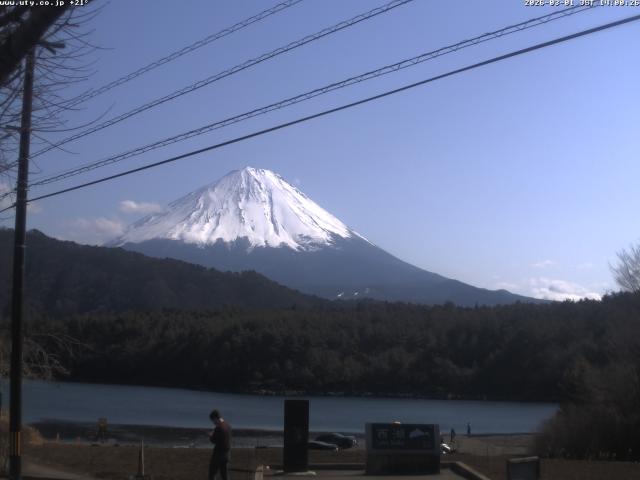 西湖からの富士山