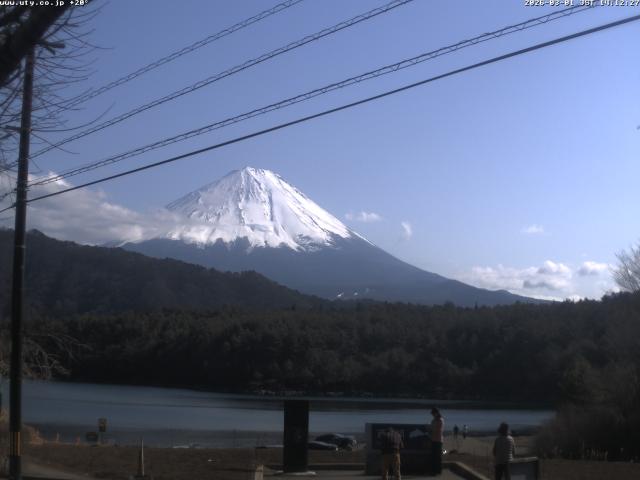 西湖からの富士山