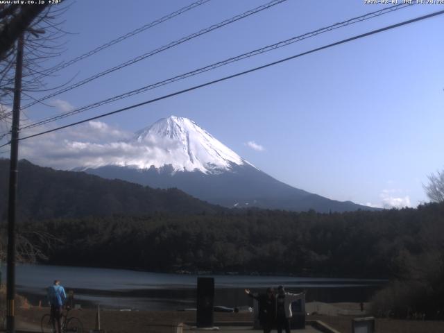 西湖からの富士山