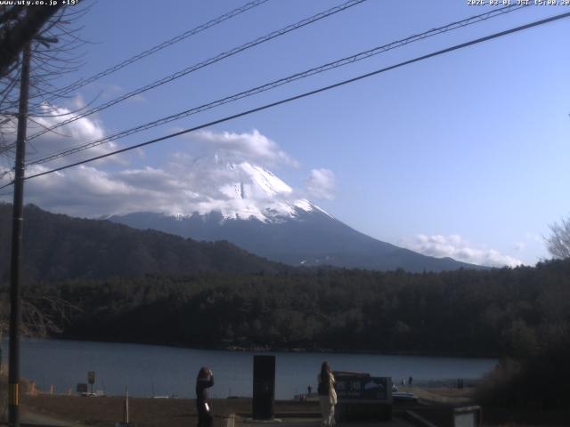 西湖からの富士山