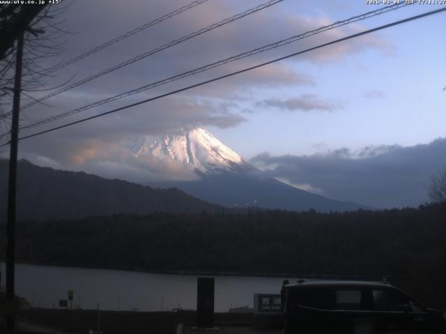 西湖からの富士山