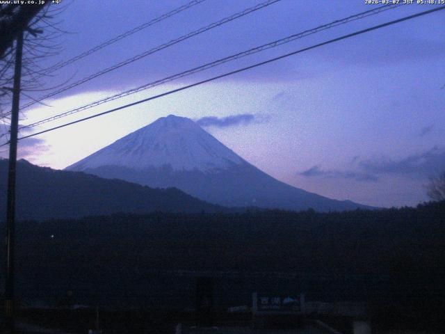 西湖からの富士山