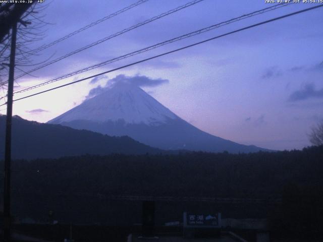 西湖からの富士山