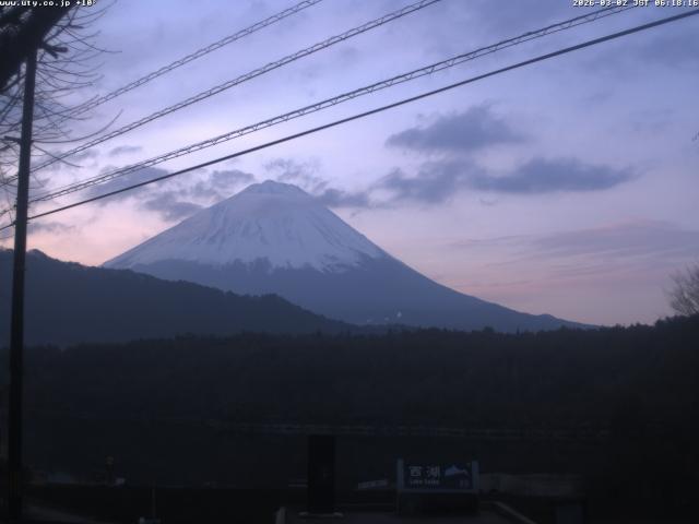 西湖からの富士山