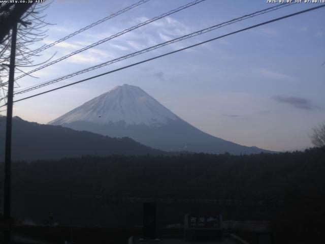 西湖からの富士山