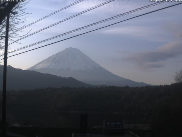 西湖からの富士山