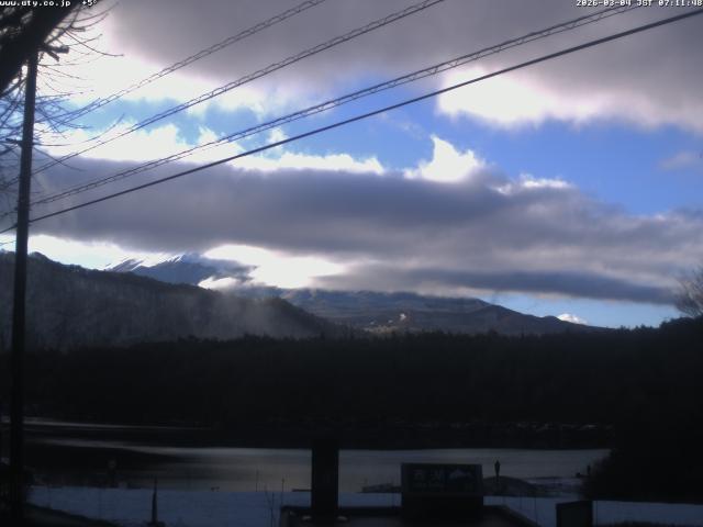 西湖からの富士山