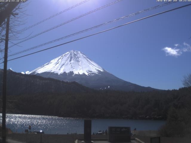 西湖からの富士山
