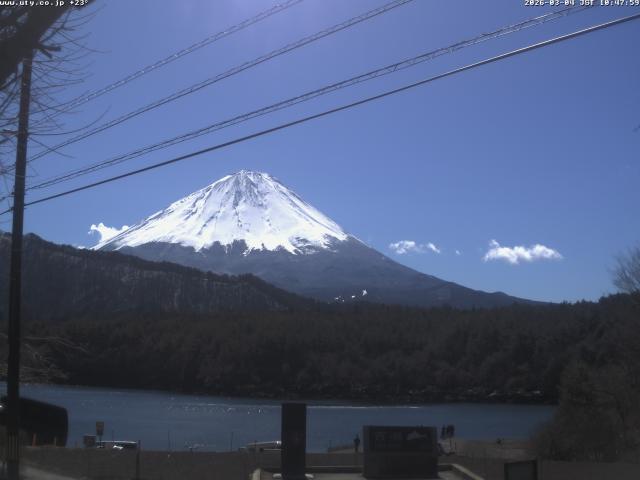 西湖からの富士山