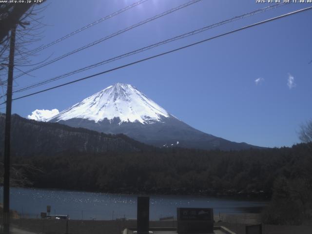 西湖からの富士山