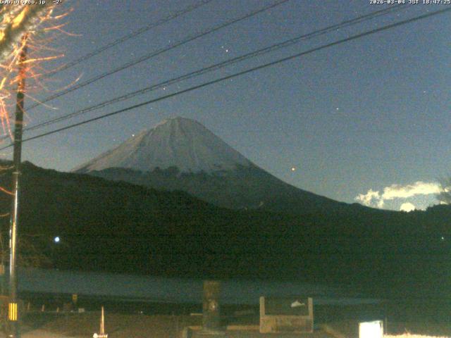 西湖からの富士山
