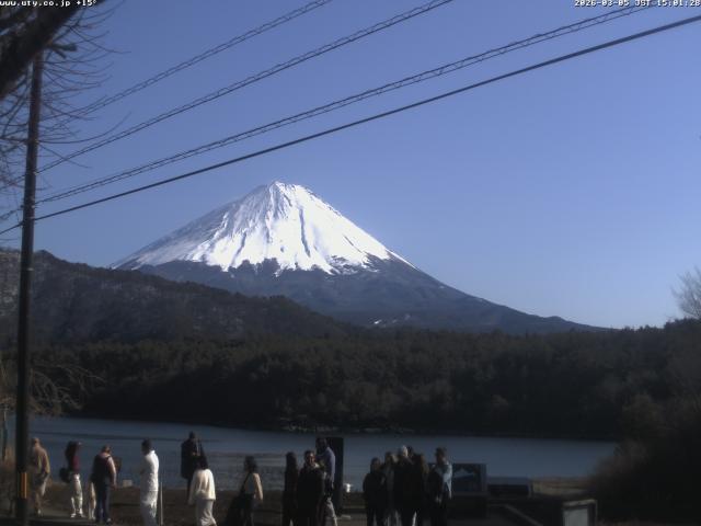 西湖からの富士山