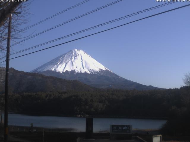 西湖からの富士山