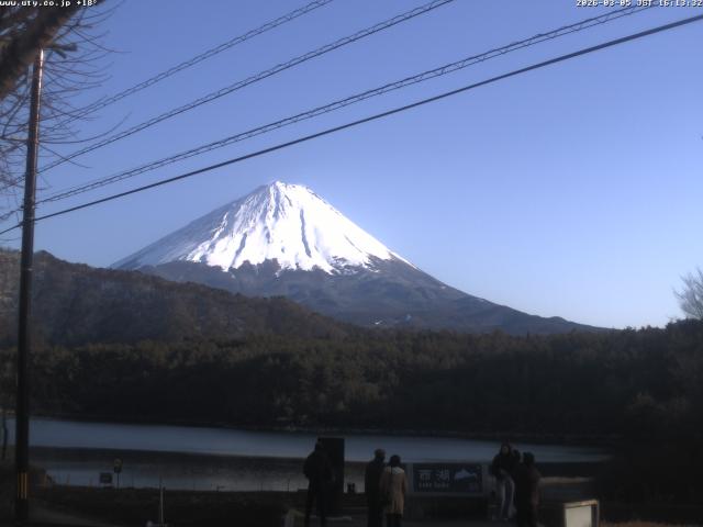 西湖からの富士山