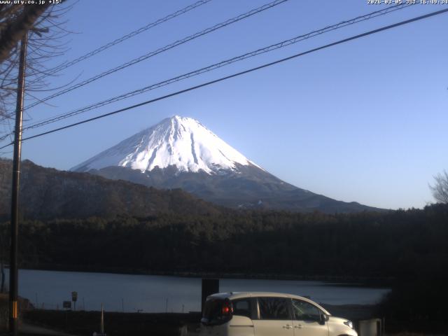 西湖からの富士山