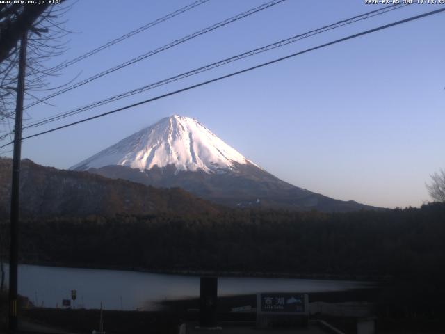 西湖からの富士山