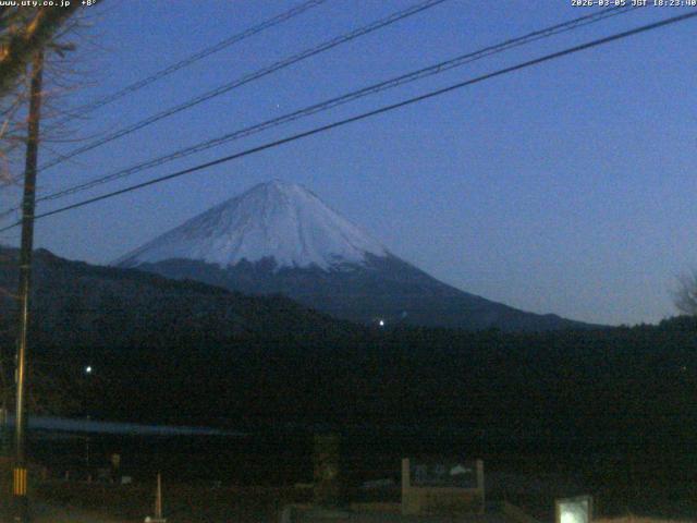 西湖からの富士山