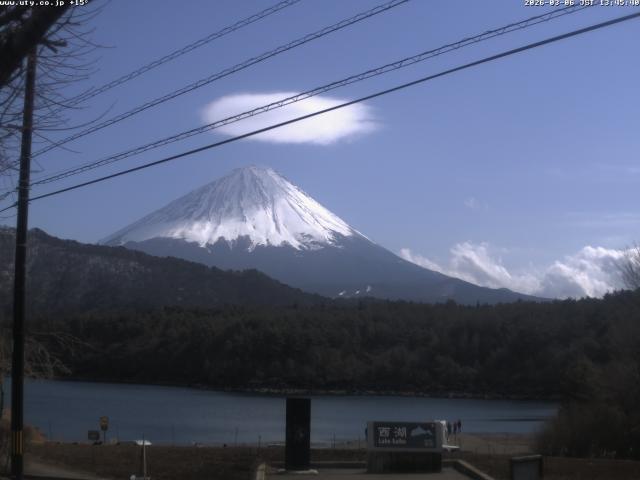 西湖からの富士山