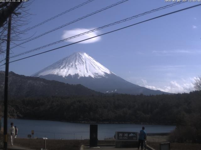 西湖からの富士山