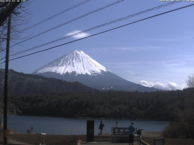 西湖からの富士山