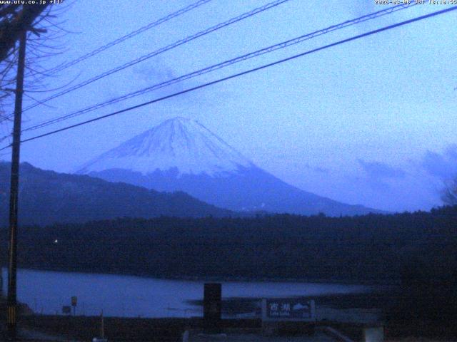 西湖からの富士山