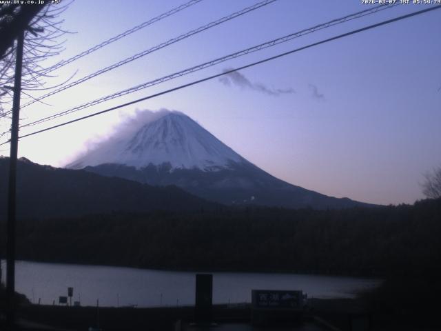 西湖からの富士山