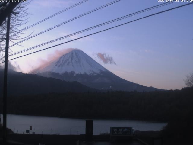 西湖からの富士山