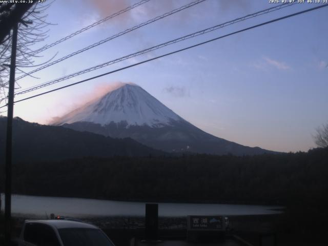 西湖からの富士山