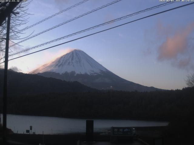 西湖からの富士山
