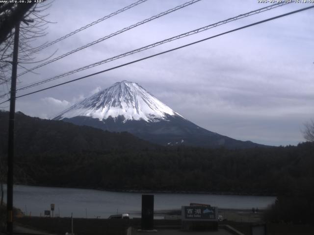西湖からの富士山