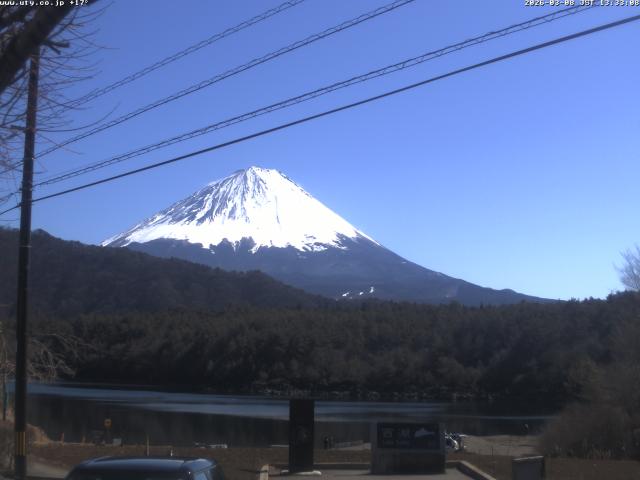 西湖からの富士山