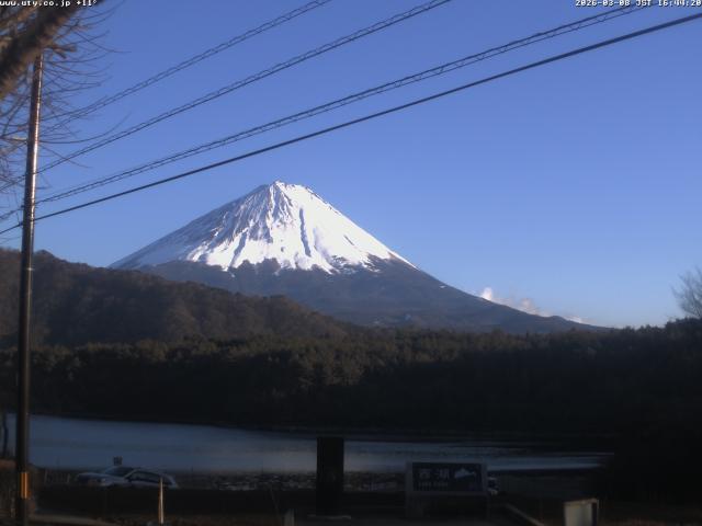 西湖からの富士山