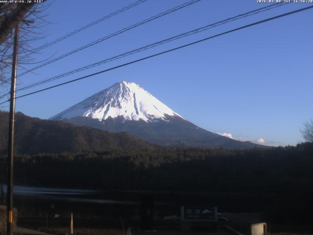 西湖からの富士山