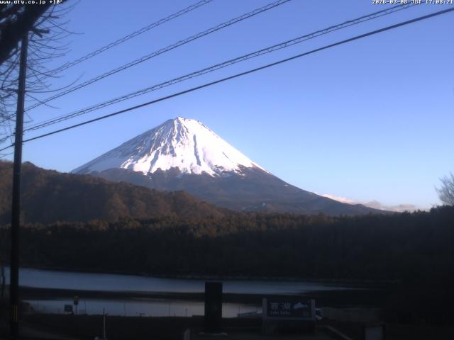 西湖からの富士山