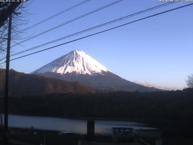 西湖からの富士山