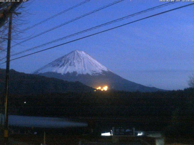 西湖からの富士山