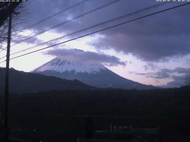 西湖からの富士山
