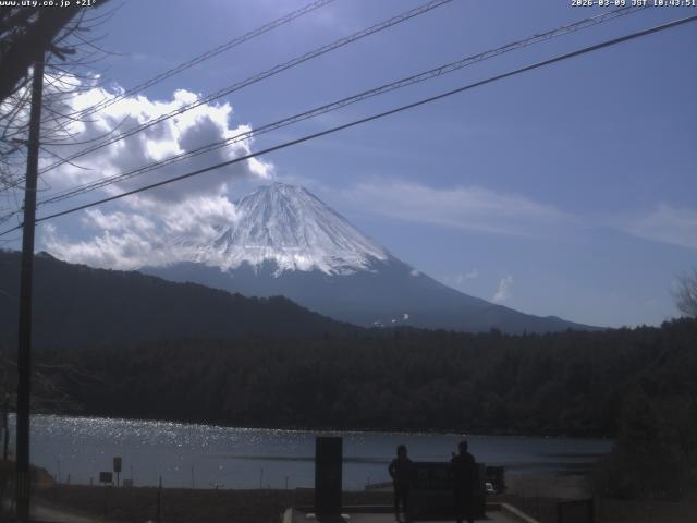 西湖からの富士山