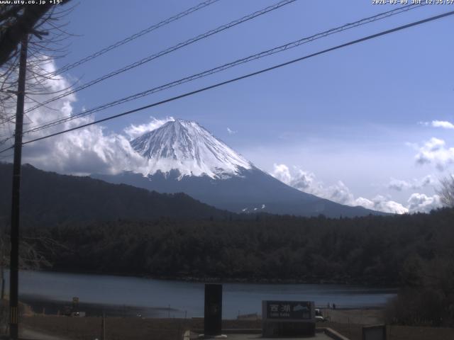 西湖からの富士山