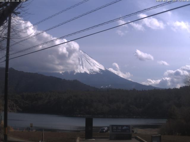 西湖からの富士山